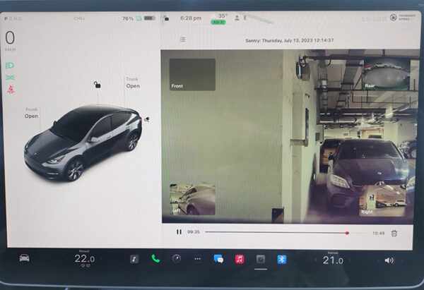 Tesla Sentry Mode and Dash Cam